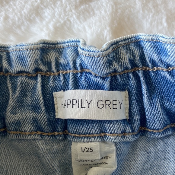 Happily Grey Women’s Jean Paperbag Short - Size 25 - Picture 3 of 3